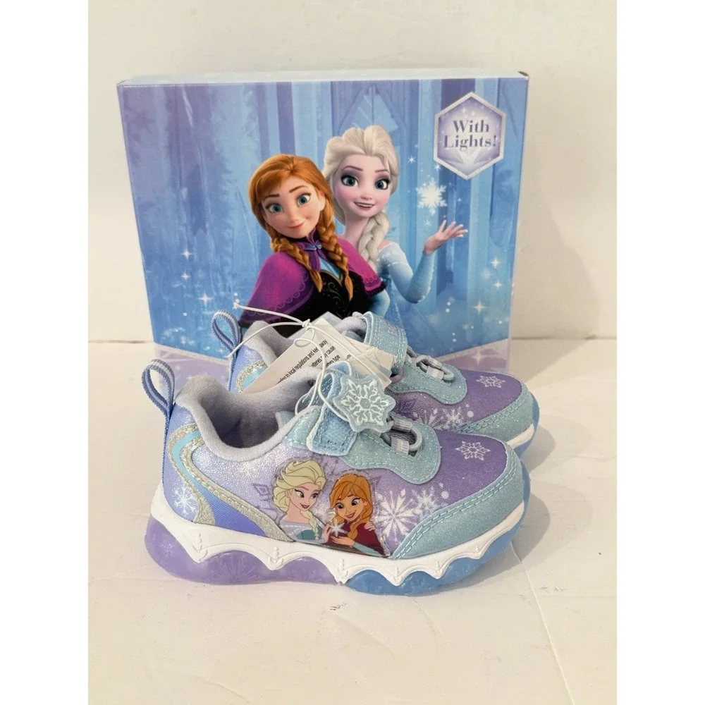 Toddler Girls' DISNEY FROZEN Athletic Shoes Sneakers Sz 6 School Walking Trendy